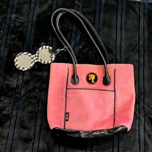 Barbie pink corduroy tote purse